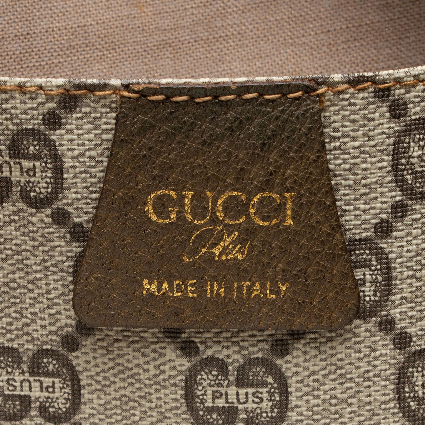 Gucci Vintage GG Plus Web Large Tote