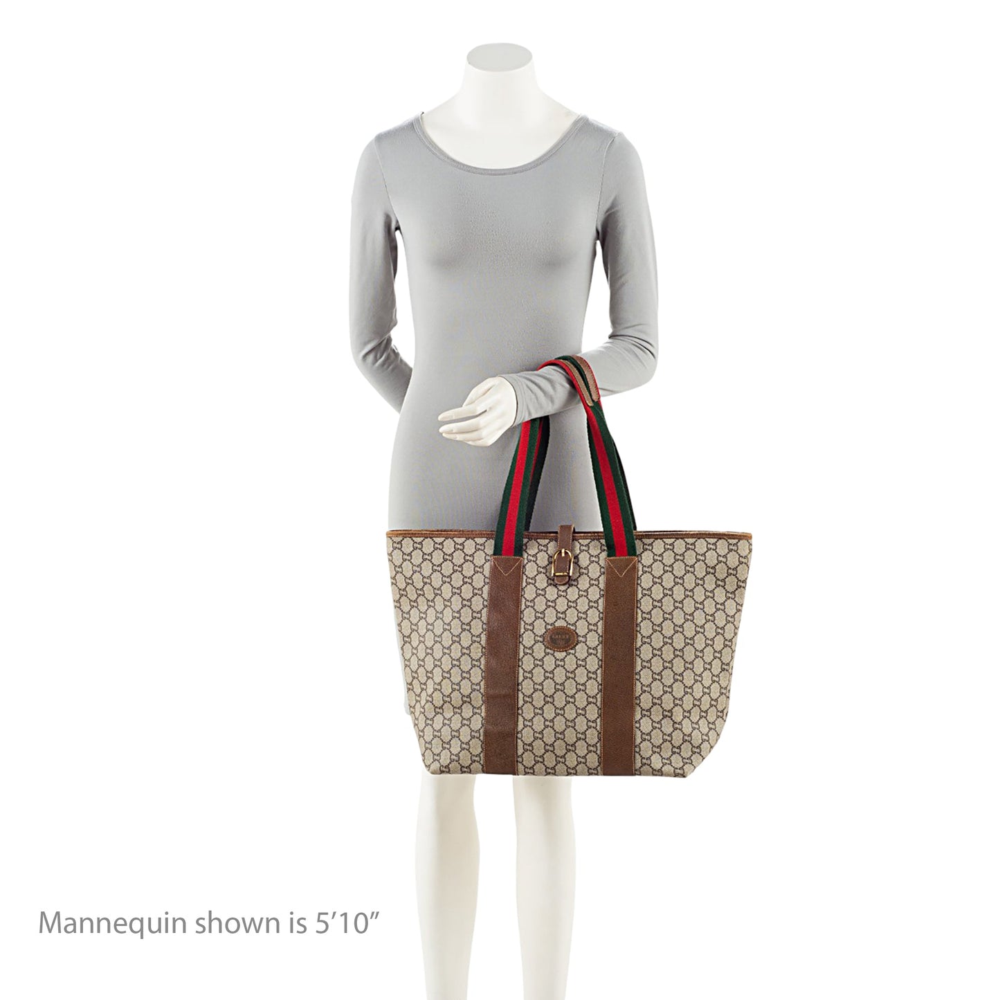 Gucci Vintage GG Plus Web Large Tote