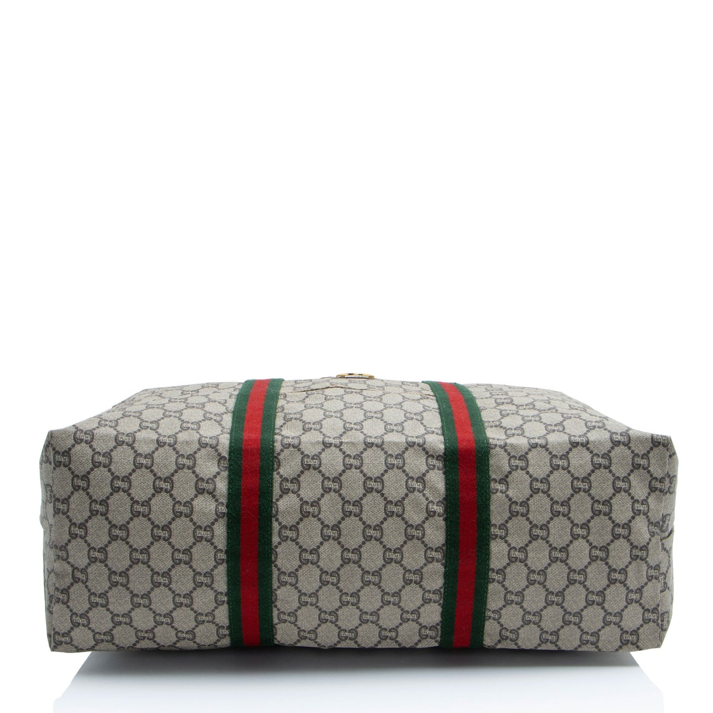 Gucci Vintage GG Plus Web Travel Tote (SHF-eJxKkp)