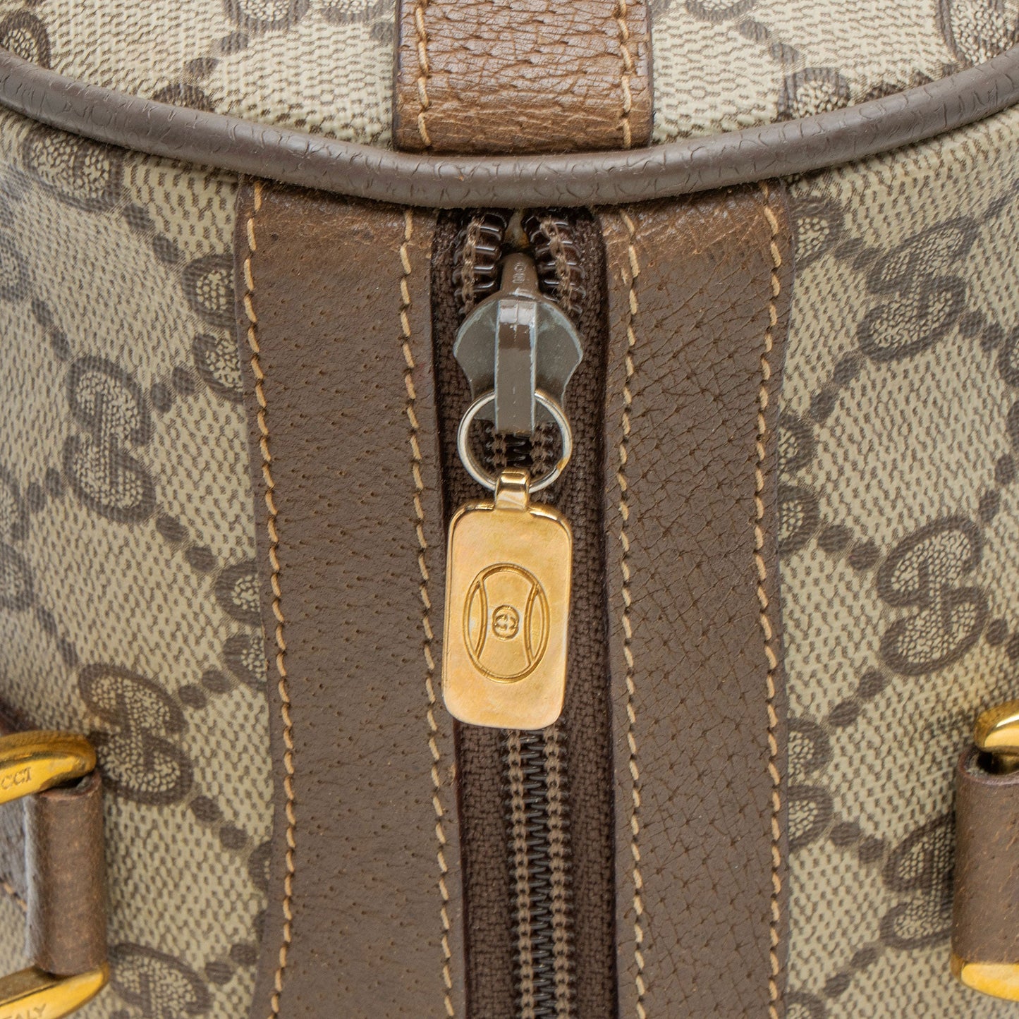 Gucci Vintage GG Supreme Web Boston Bag