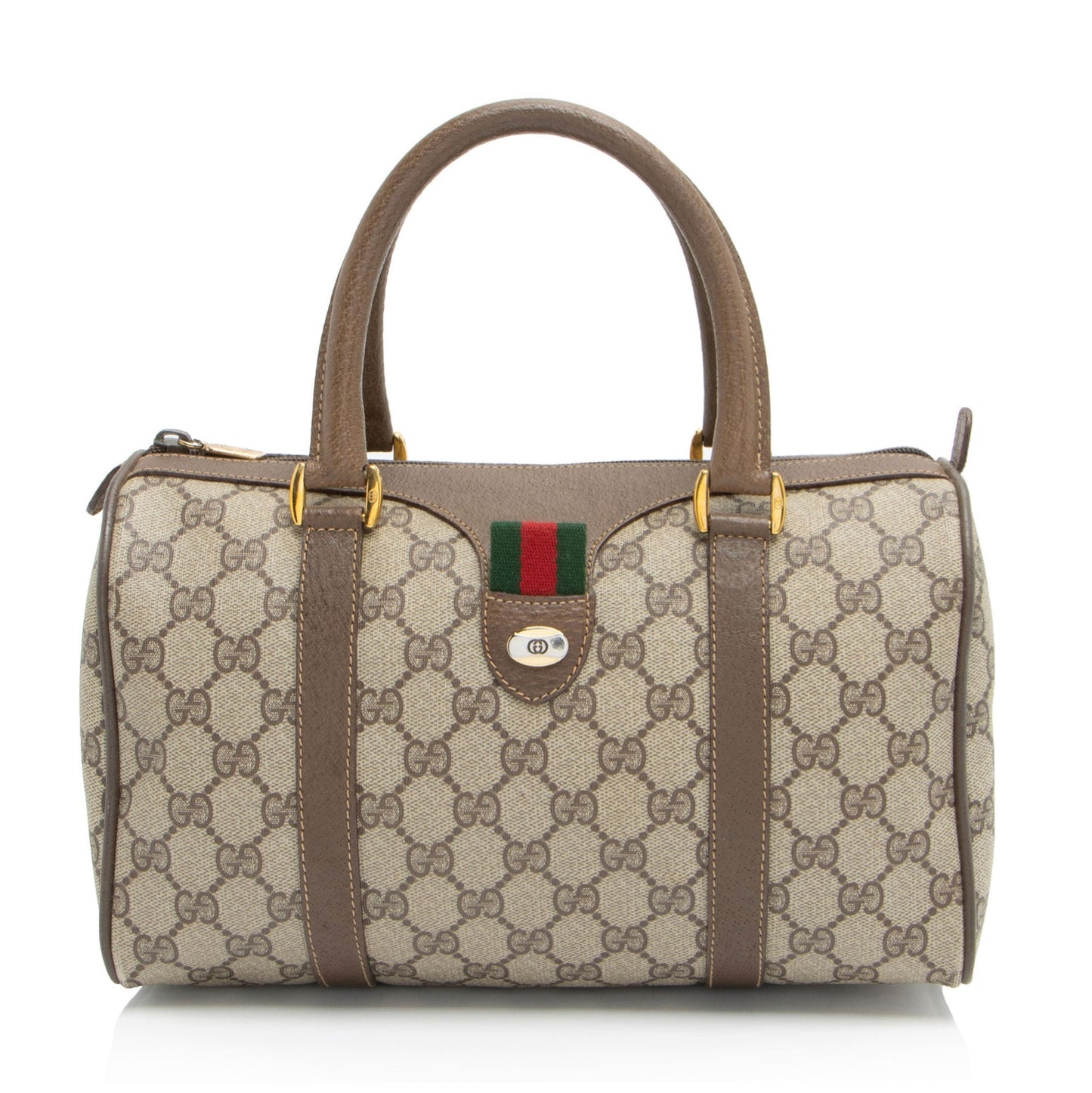 Gucci Vintage GG Supreme Web Boston Bag