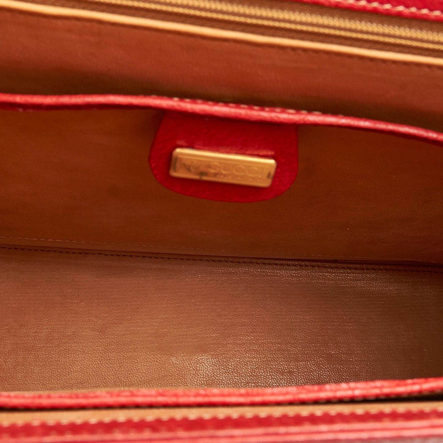 Gucci Vintage Lady Lock Leather Handbag (SHG-31855)