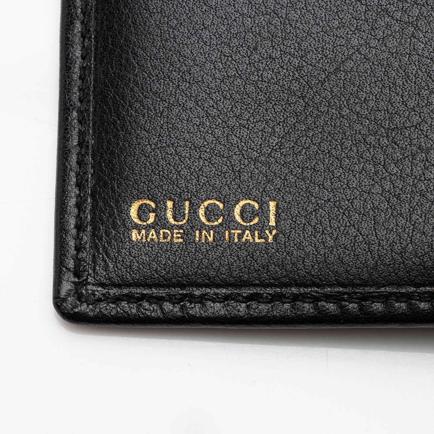 Gucci Vintage Leather Bamboo Wallet (SHF-6HBZUJ)