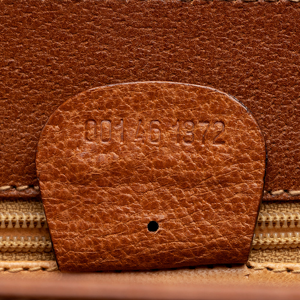 Gucci Vintage Leather Push Lock Satchel - FINAL SALE (SHF-19014)