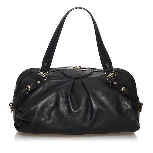 Gucci Vintage Leather Satchel (SHG-37216)