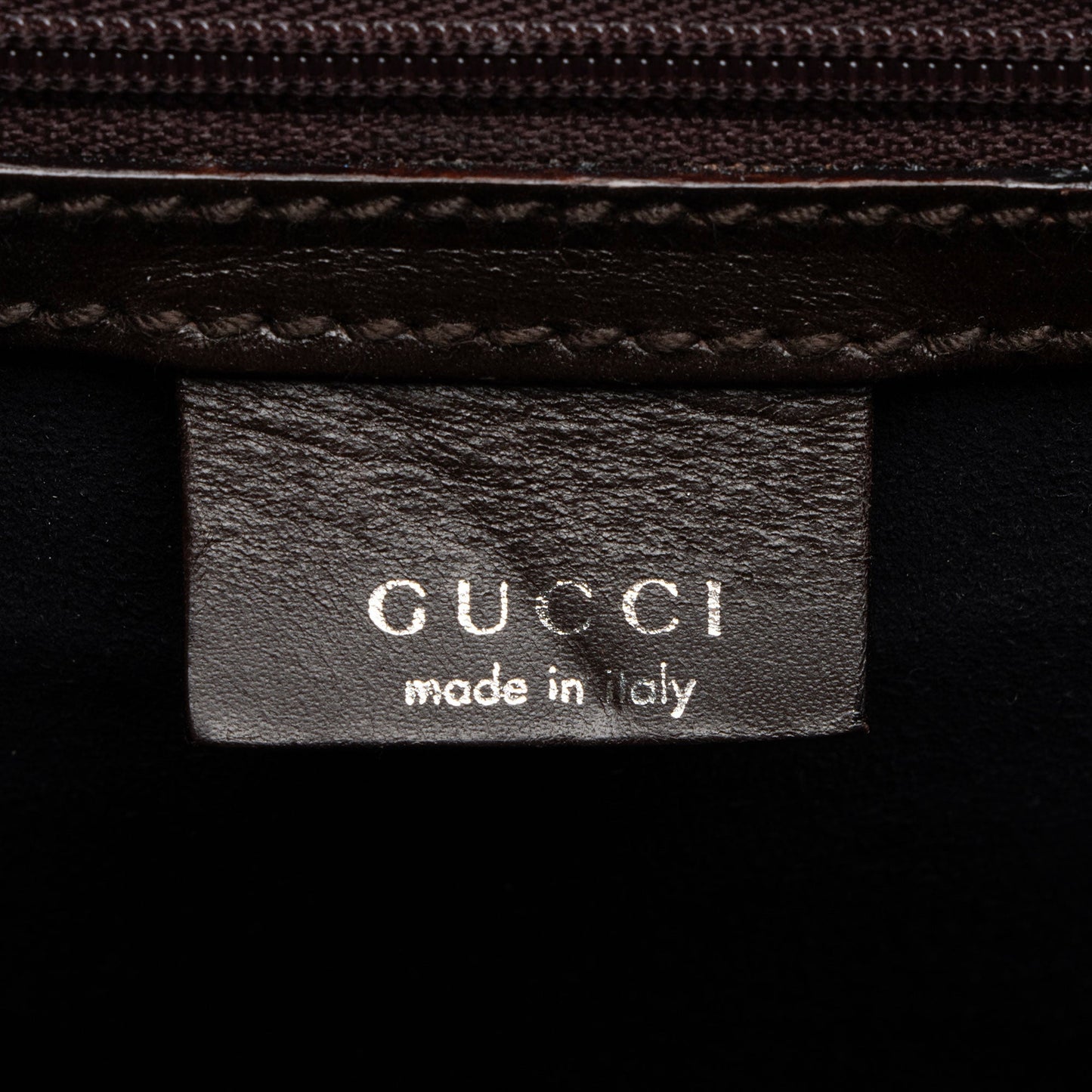 Gucci Vintage Leather Padlock Wristlet