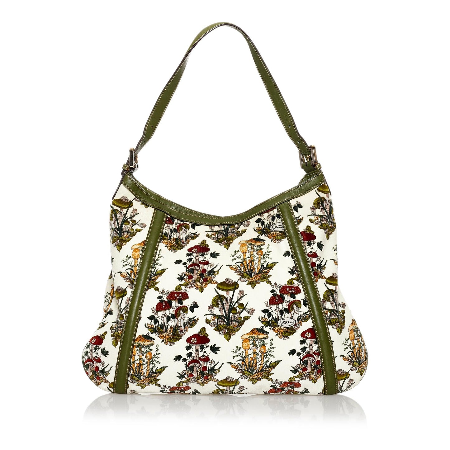 Gucci Web Britt Velvet Shoulder Bag (SHG-30589)