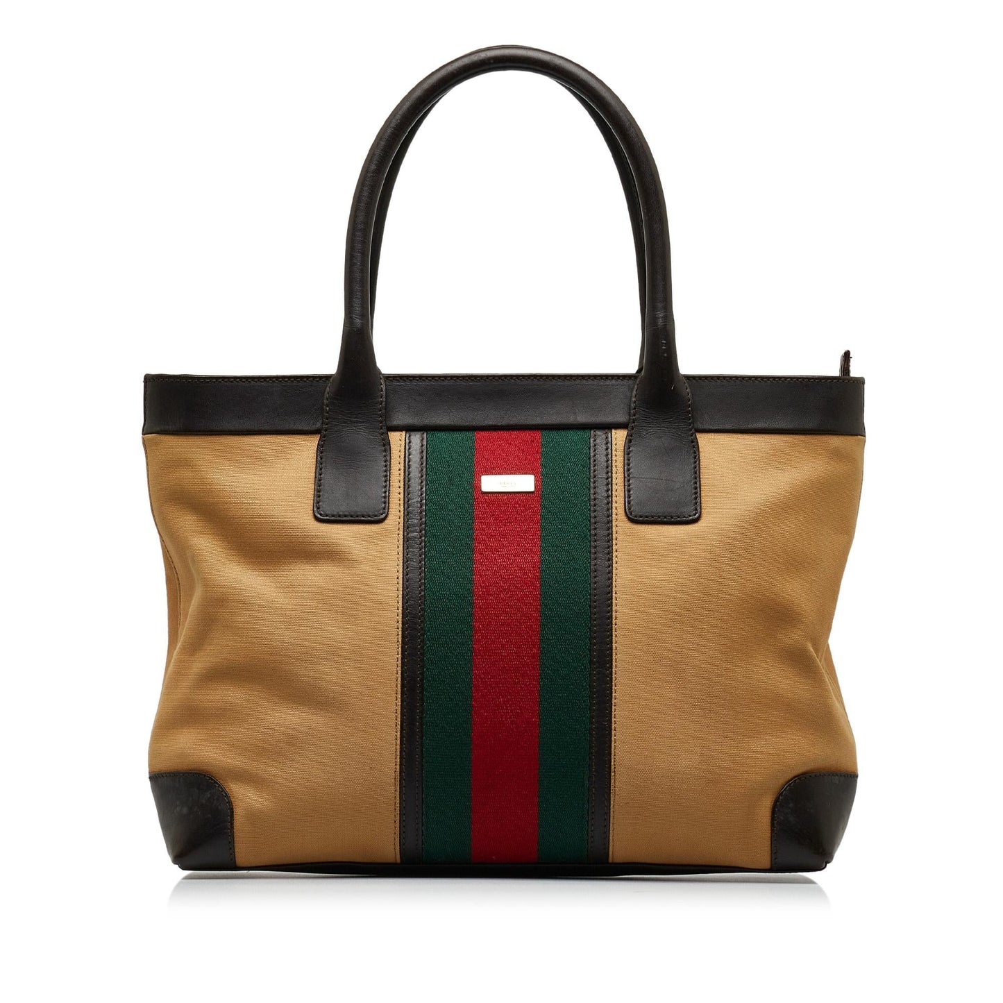 Gucci Web Canvas Tote Bag (SHG-qyC5YN)