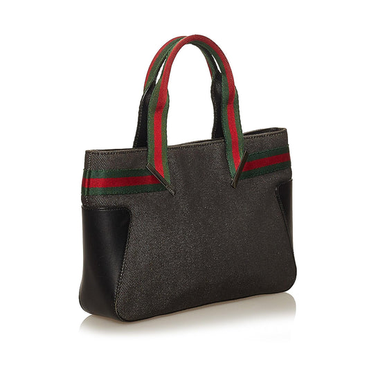 Gucci Web Denim Handbag (SHG-29340)