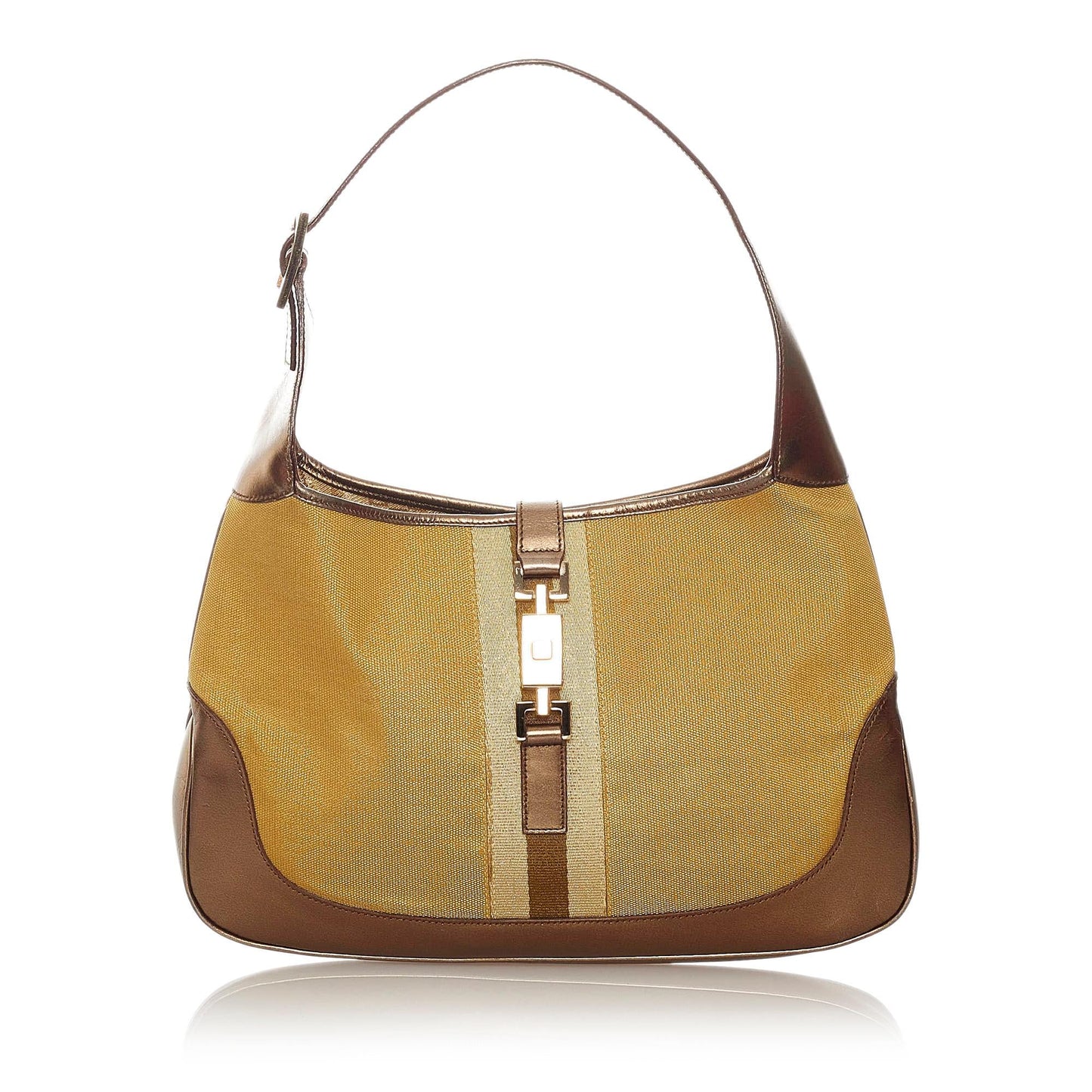 Gucci Web Jackie Canvas Shoulder Bag (SHG-28050)