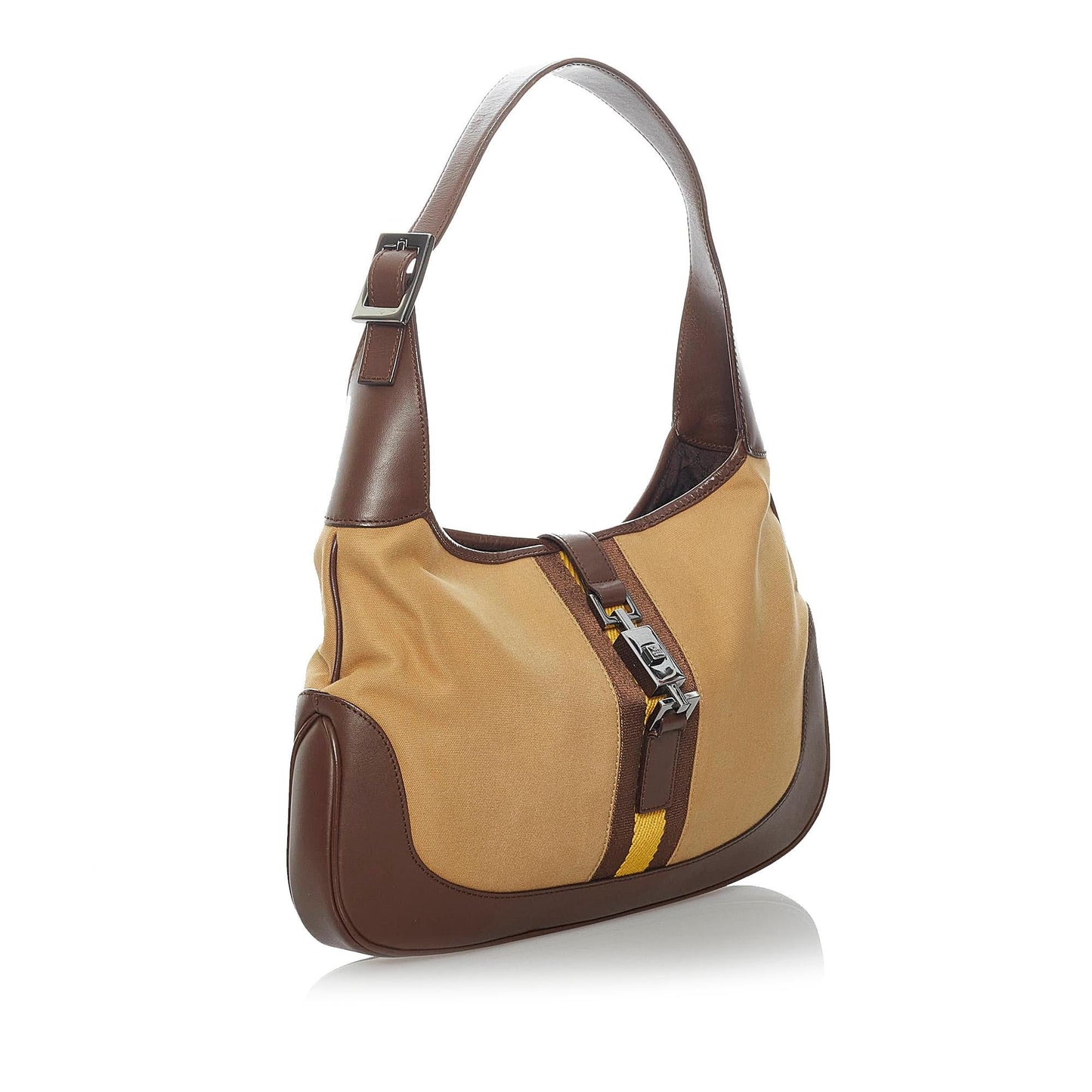 Gucci Web Jackie Canvas Shoulder Bag (SHG-29547)