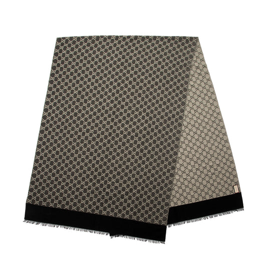 Gucci Wool Blend GG Jacquard Scarf (SHF-s1529X)