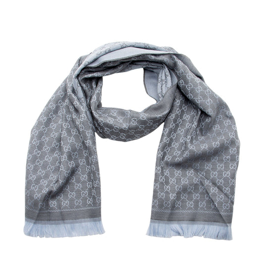 Gucci Wool GG Reversible Scarf (SHF-TI5mUu)