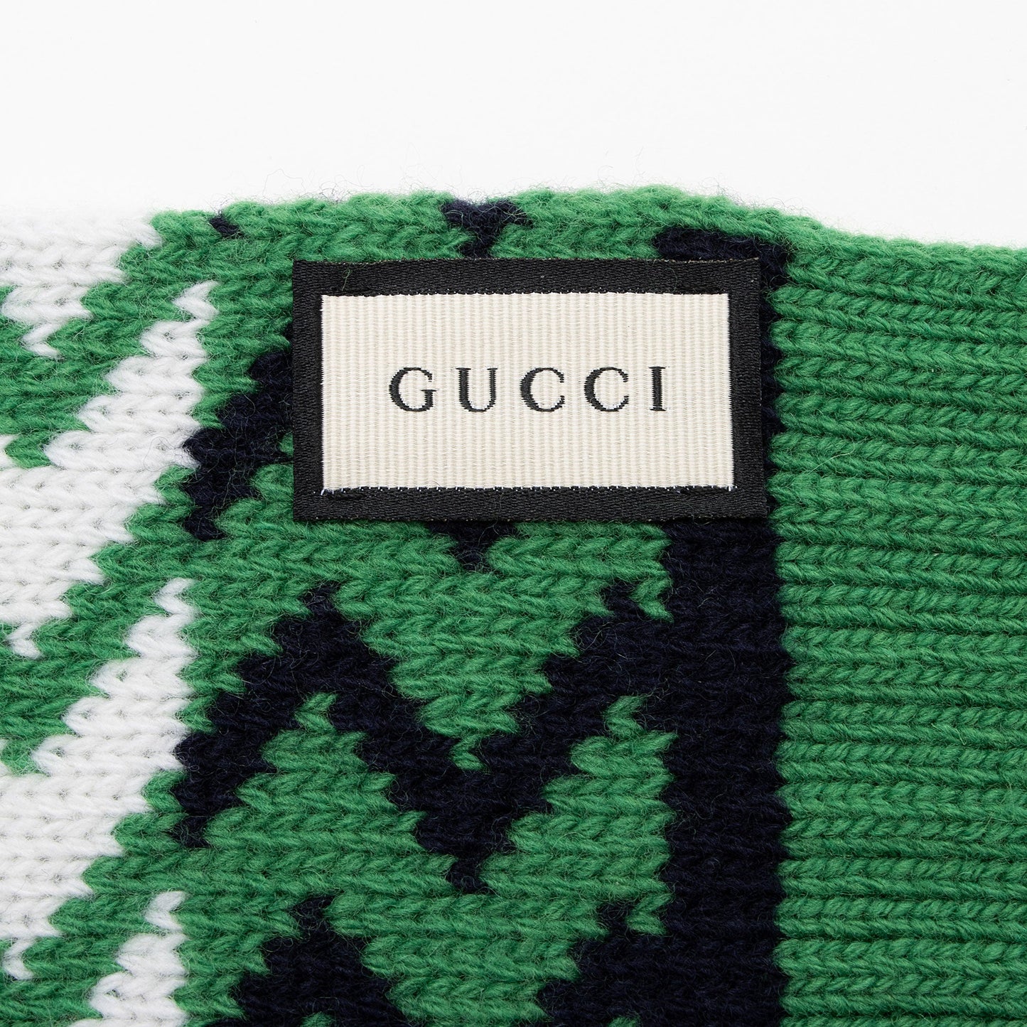 Gucci Wool Zaggede Long Scarf (SHF-RhsvTp)