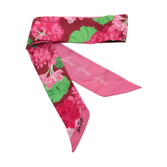 Gucci X Ken Scott Silk Floral Neck Bow Scarf (SHF-qFmd8g)