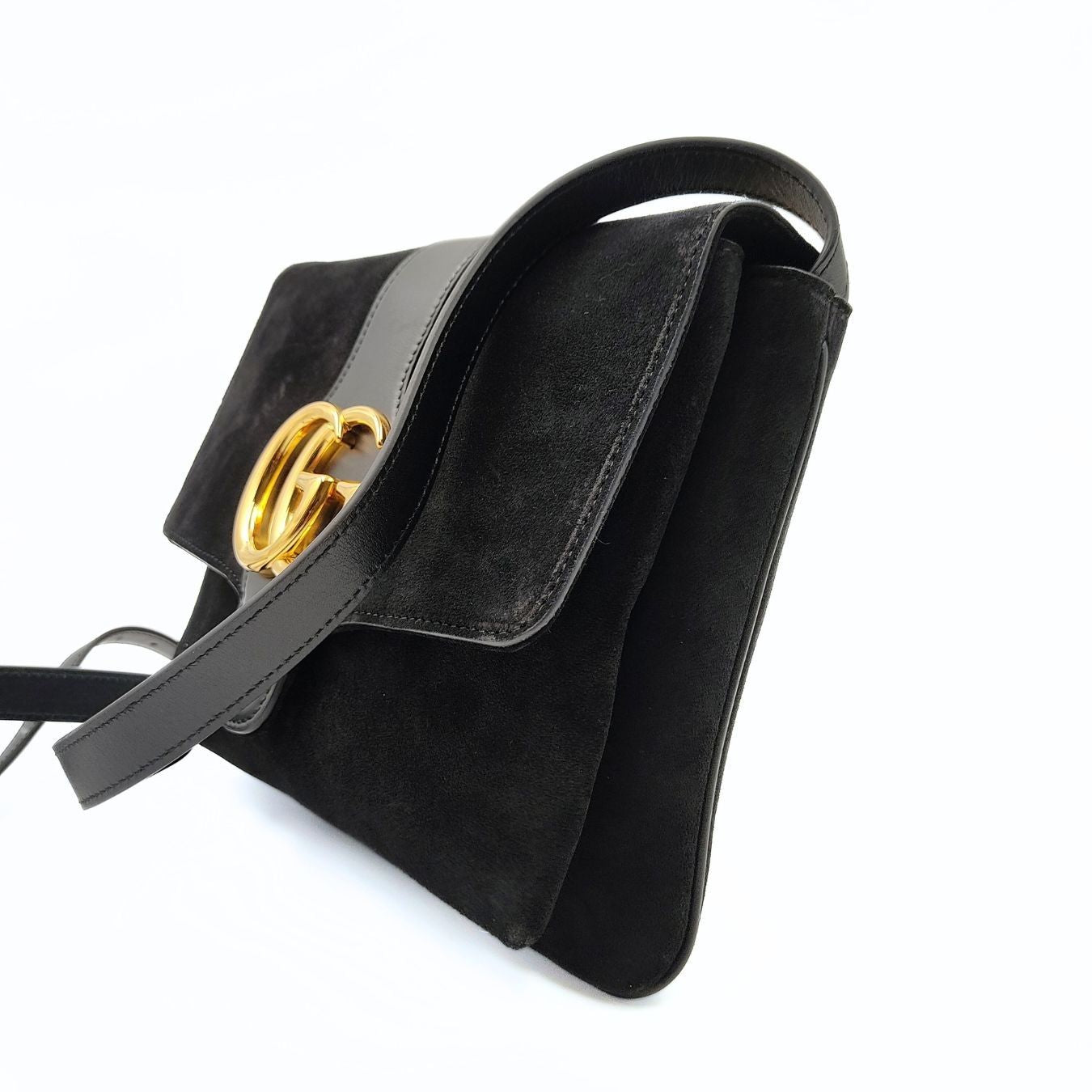 Luxury Gucci Trending 2025 Luxury Gucci Trending 2025 Arli shoulder bag in black suede - '10s