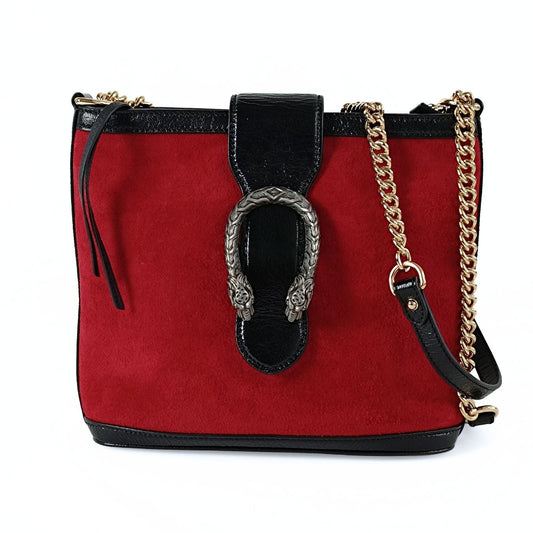 Luxury Gucci Trending 2025 Luxury Gucci Trending 2025 Dionysus Bucket shoulder bag in suede and patent leather - '10s