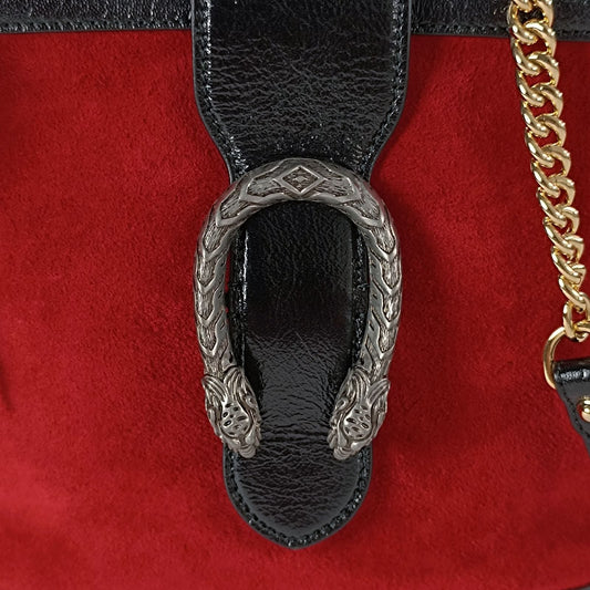 Luxury Gucci Trending 2025 Luxury Gucci Trending 2025 Dionysus Bucket shoulder bag in suede and patent leather - '10s