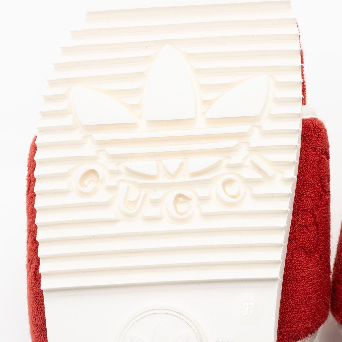 Gucci x Adidas GG Terry Cloth Platform Slides - Size 7 / 37 (SHF-z4xmaZ)