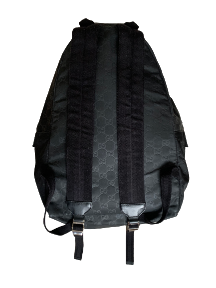 Luxury Gucci Trending 2025 Black Nylon Leather Backpack