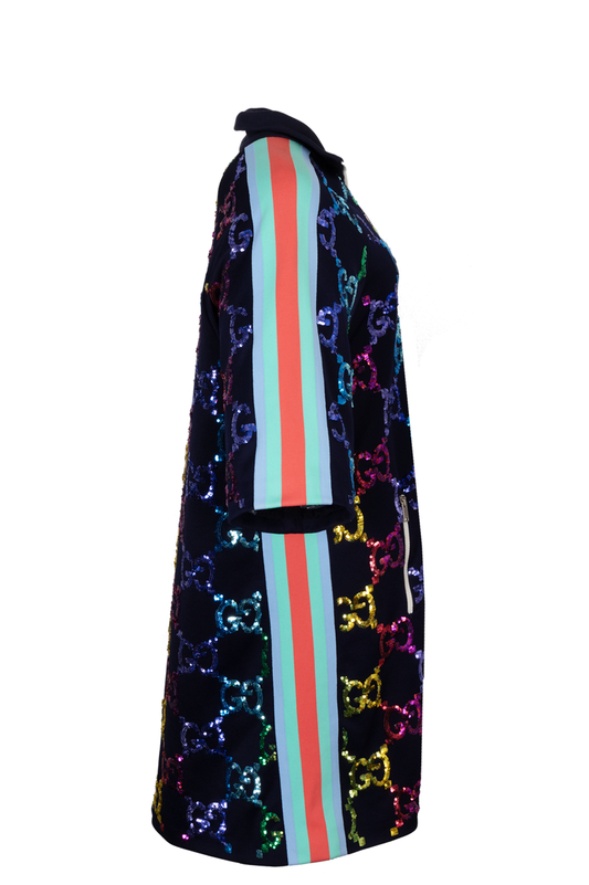 Luxury Gucci Trending 2025 GG Dress Sequins Rainbow