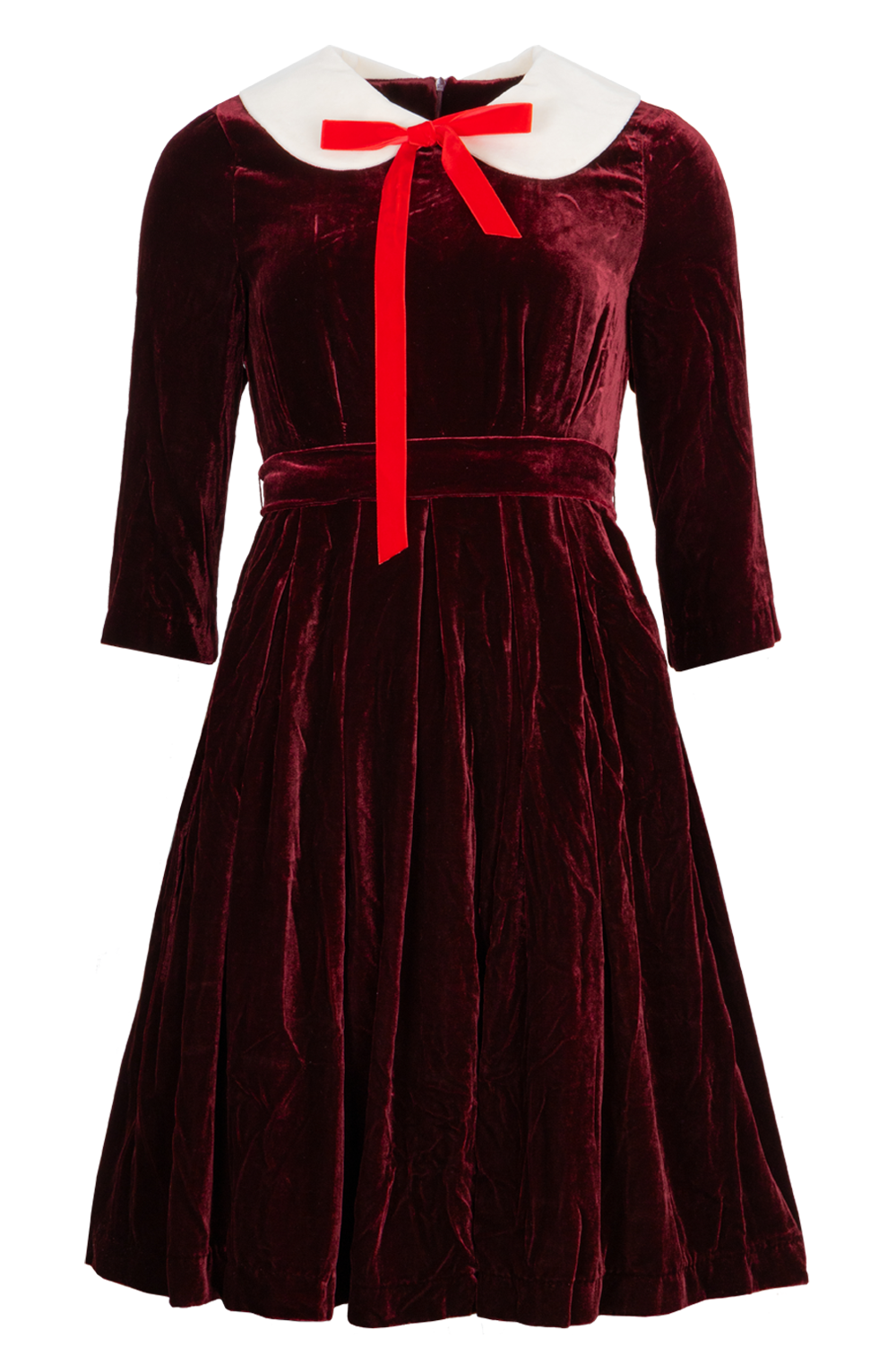 Luxury Gucci Trending 2025 VAULT Dress Velvet Bordeaux