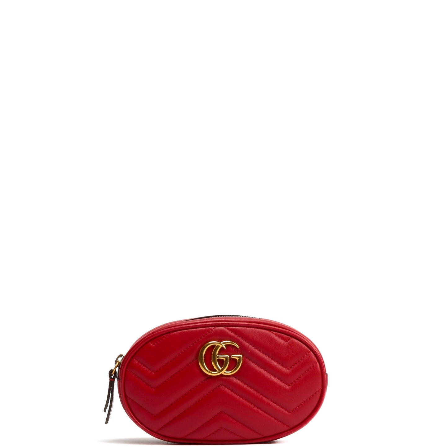 Luxury Gucci GG Marmont Belt Bag - Red