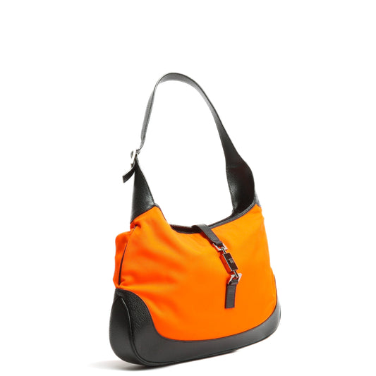 Luxury Gucci Vintage Jackie Hobo - Orange Nylon