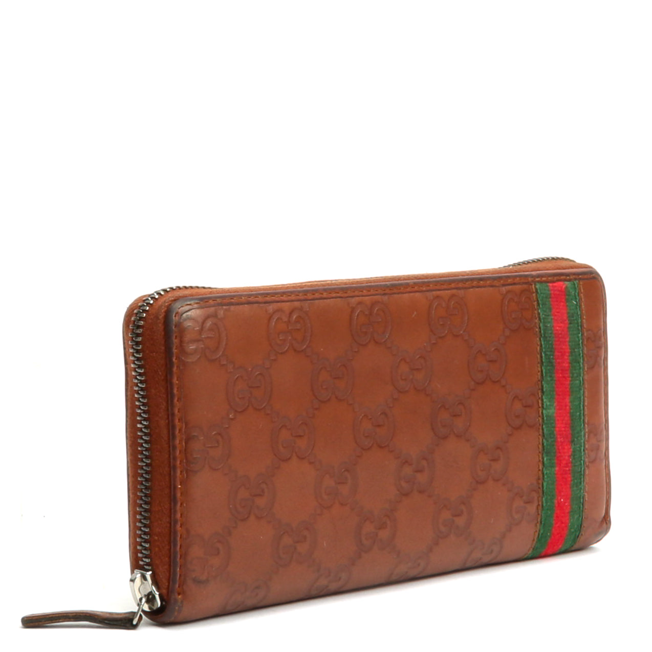 Luxury Gucci Guccissima Zip Around Wallet - OUTLET FINAL SALE