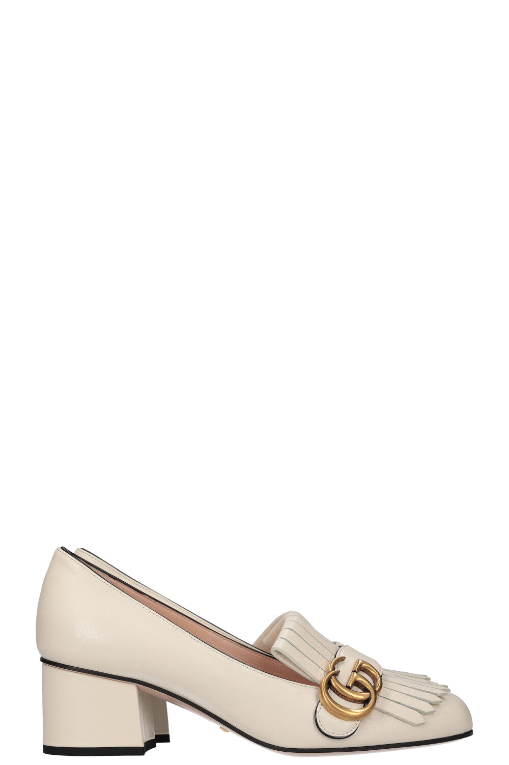 Luxury Gucci Trending 2025 Marmont Heels Mystic White