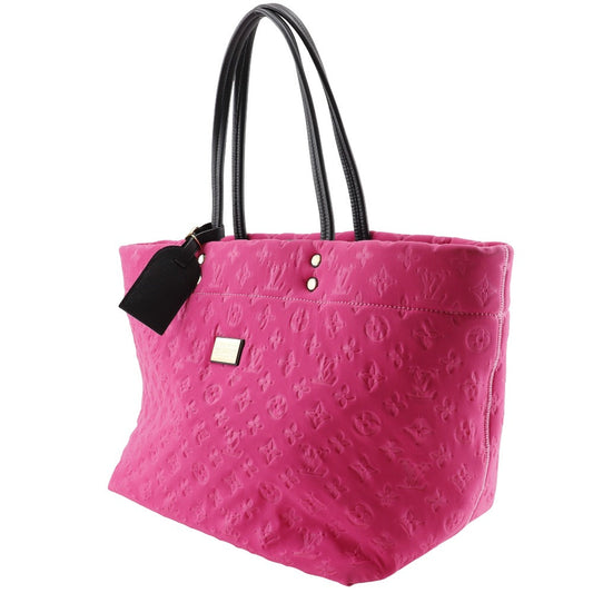 LOUIS VUITTON Tote Bag M92802 microfiber pink 2009 cruise line Scuba MM Women