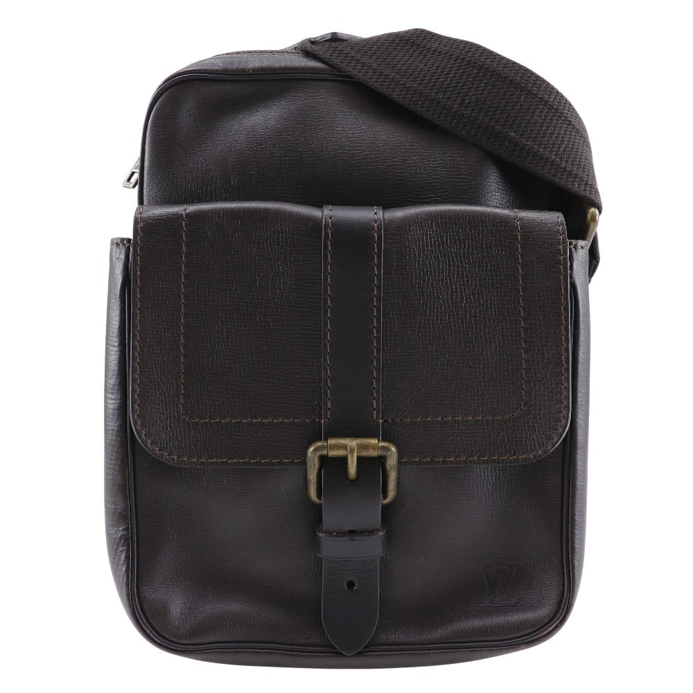 LOUIS VUITTON Shoulder Bag M92534 leather Brown Utah Irokuwa