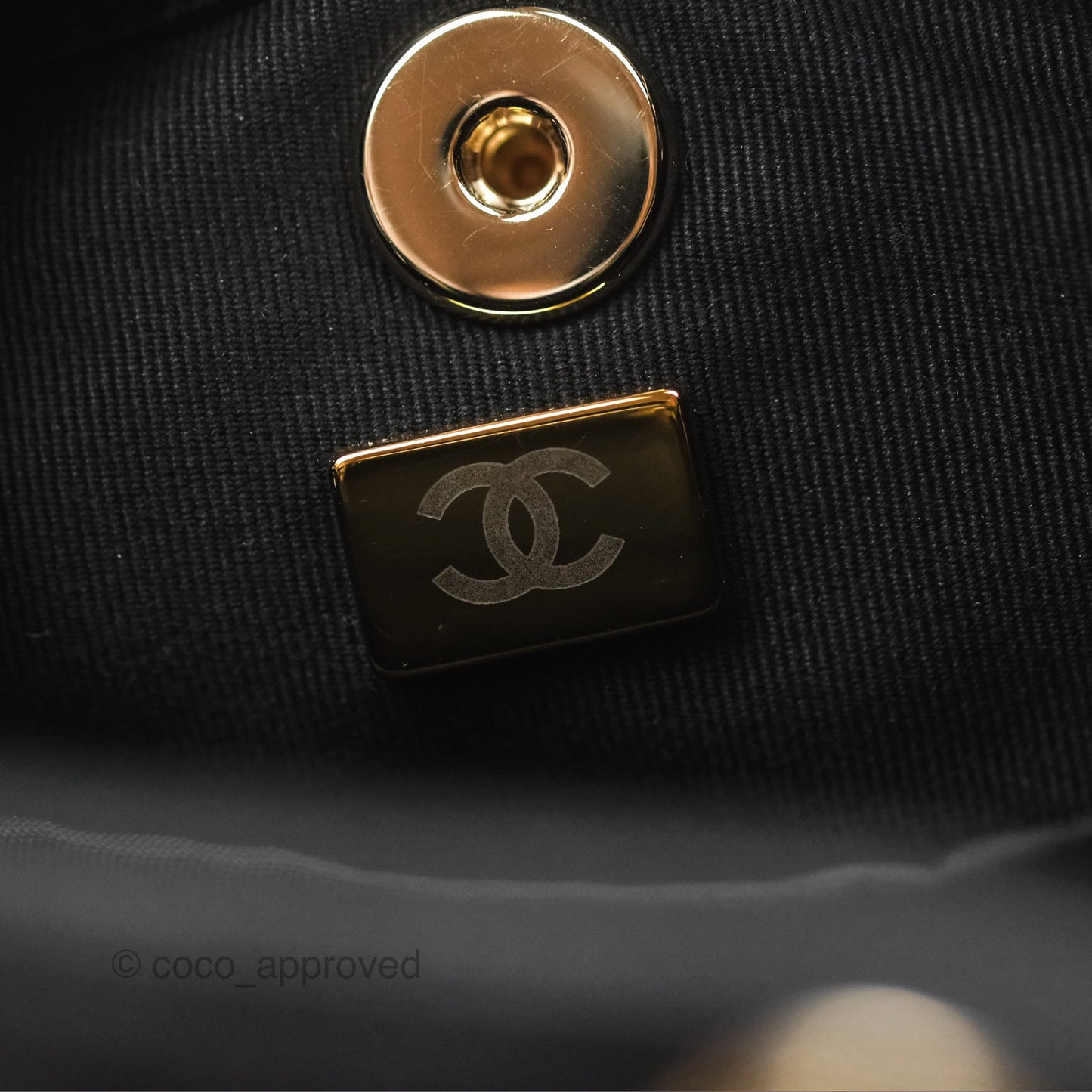 Chanel Quilted Small Duma Drawstring Backpack Black Lambskin