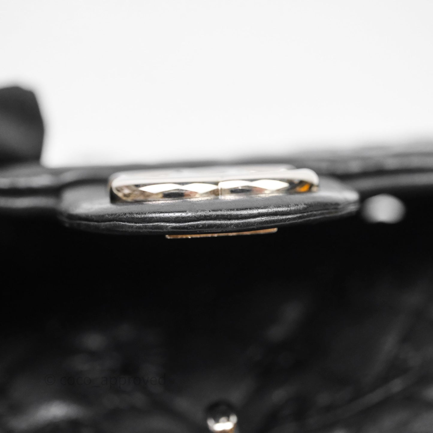 Chanel Small Embroidered Flap Bag Black Silver Hardware