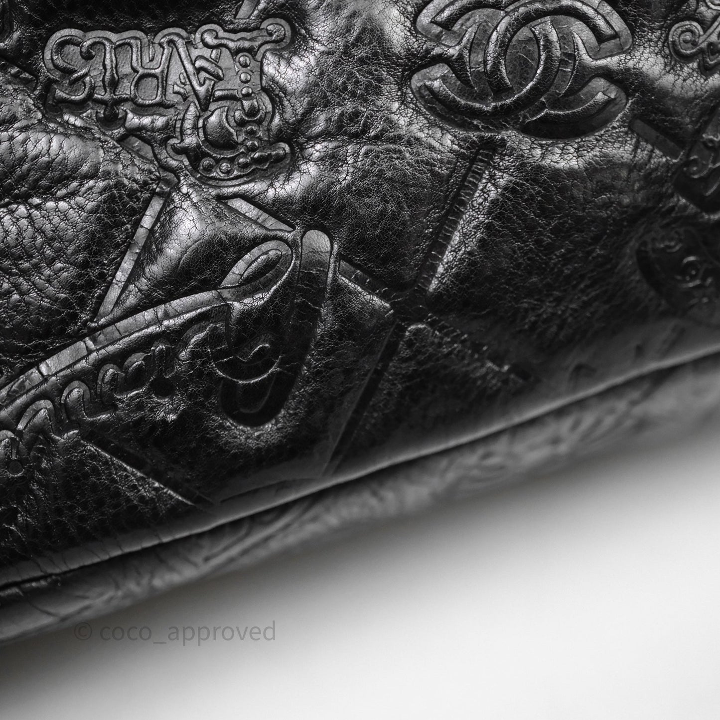 Chanel Small Embroidered Flap Bag Black Silver Hardware