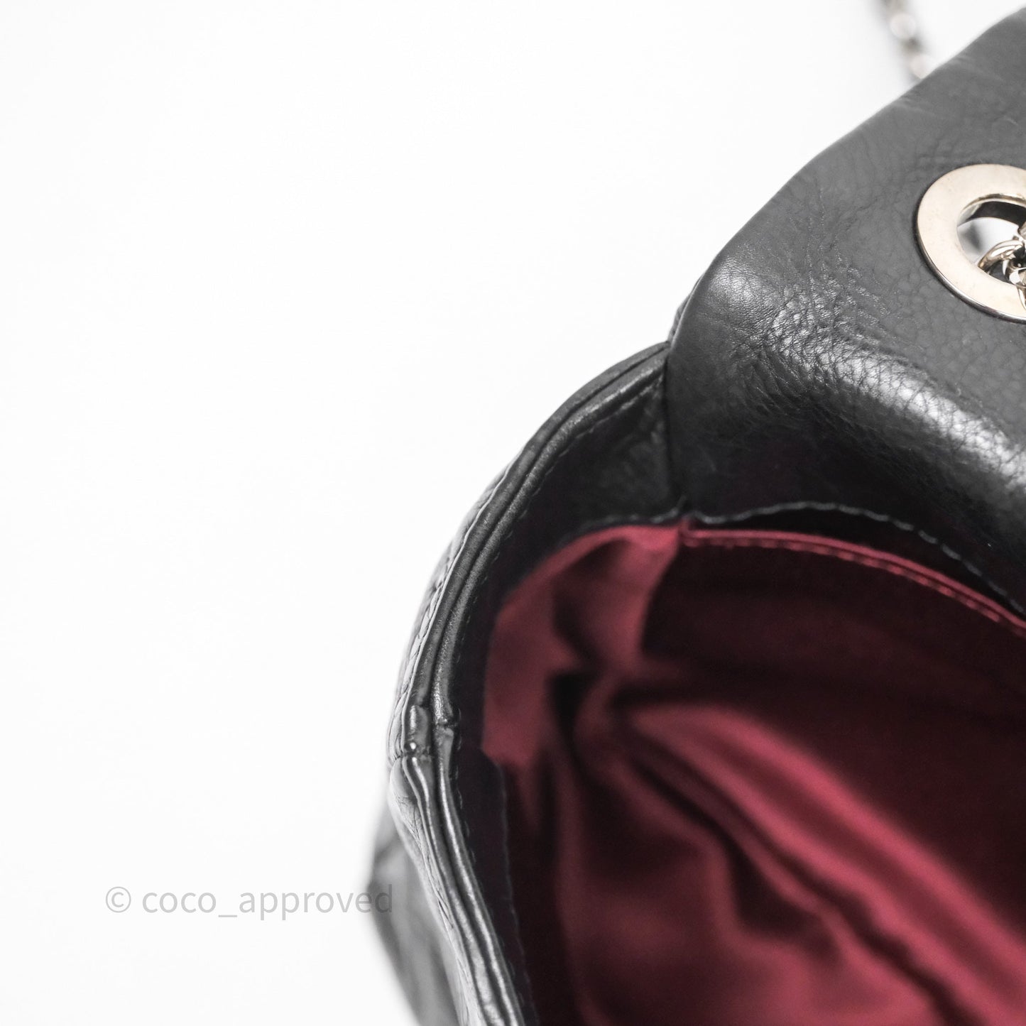 Chanel Small Embroidered Flap Bag Black Silver Hardware