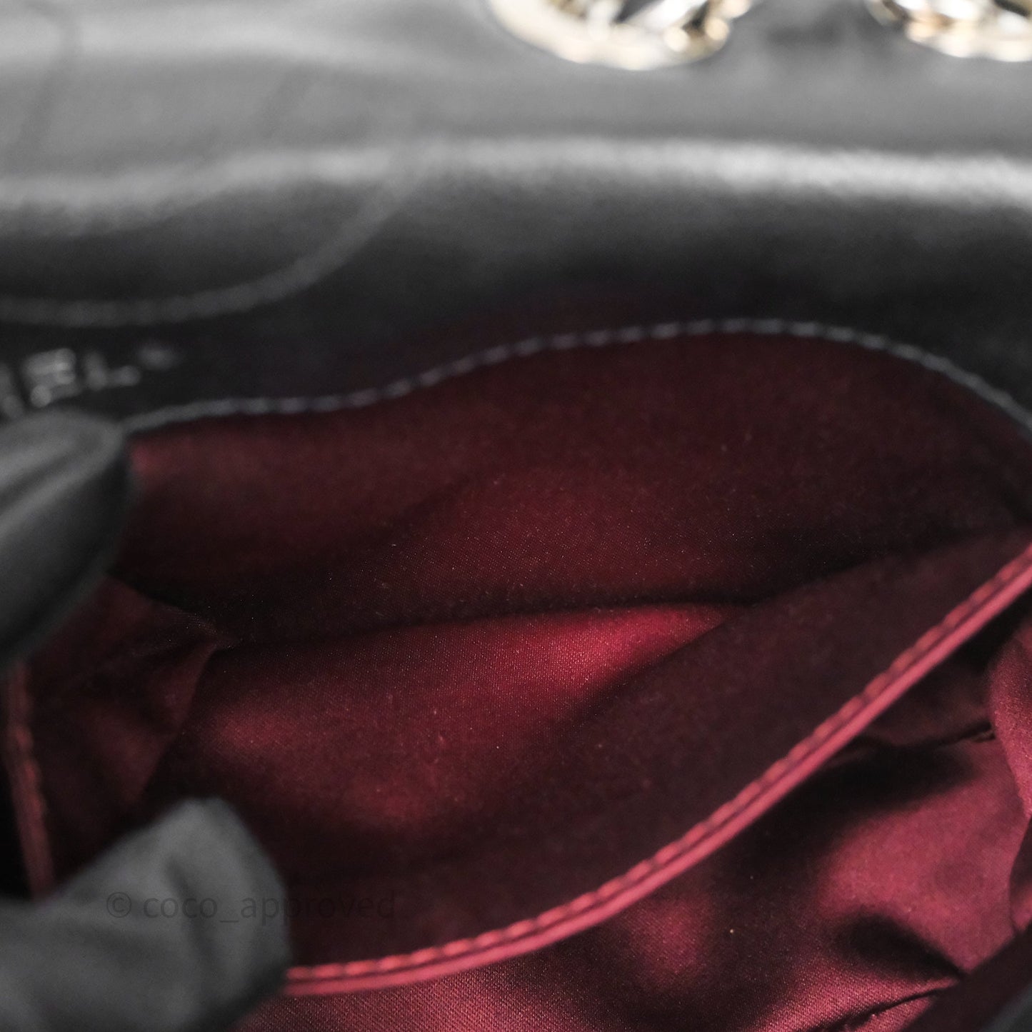 Chanel Small Embroidered Flap Bag Black Silver Hardware