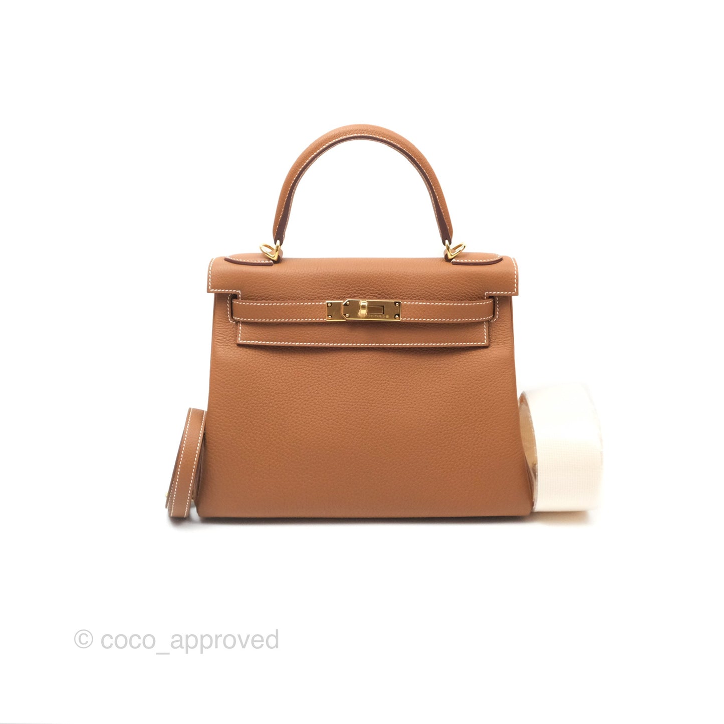 Hermès Kelly 28 Retourne Gold 37 Togo Gold Hardware