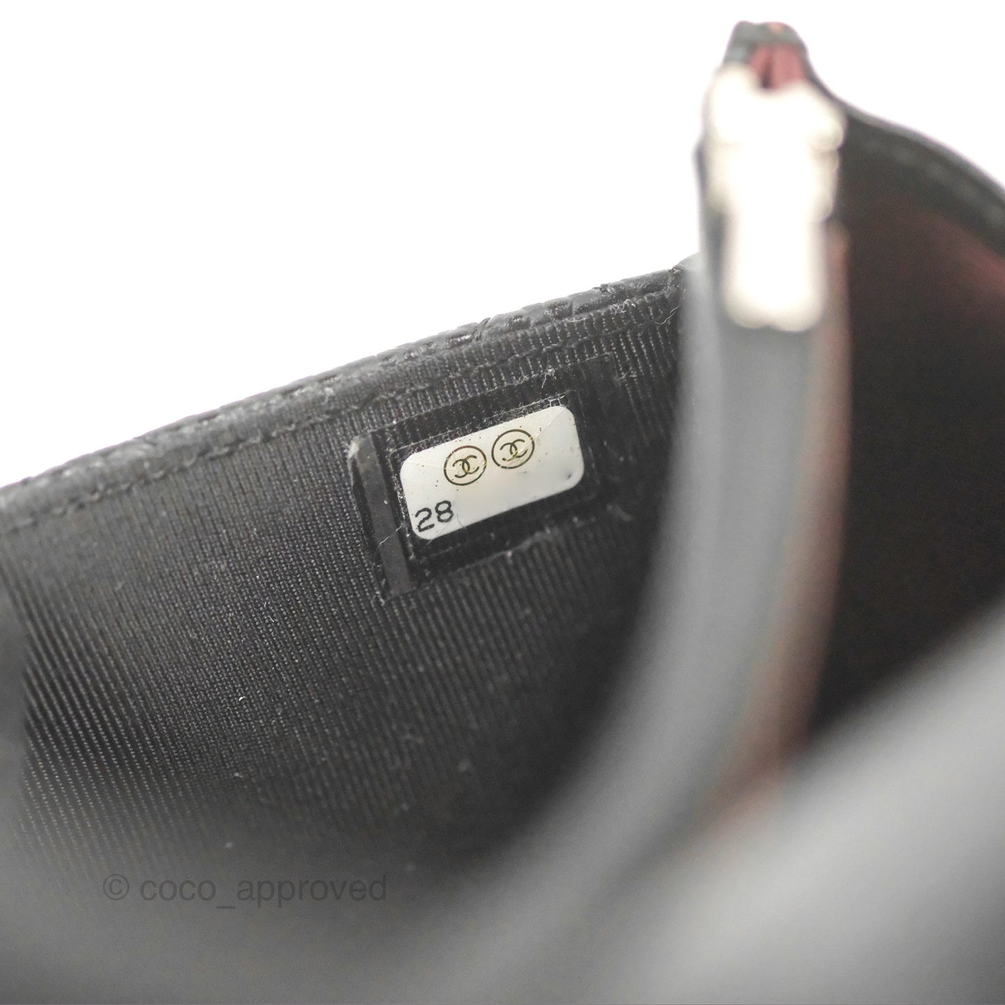 Chanel Quilted Classic WOC Black Caviar Silver Hardware