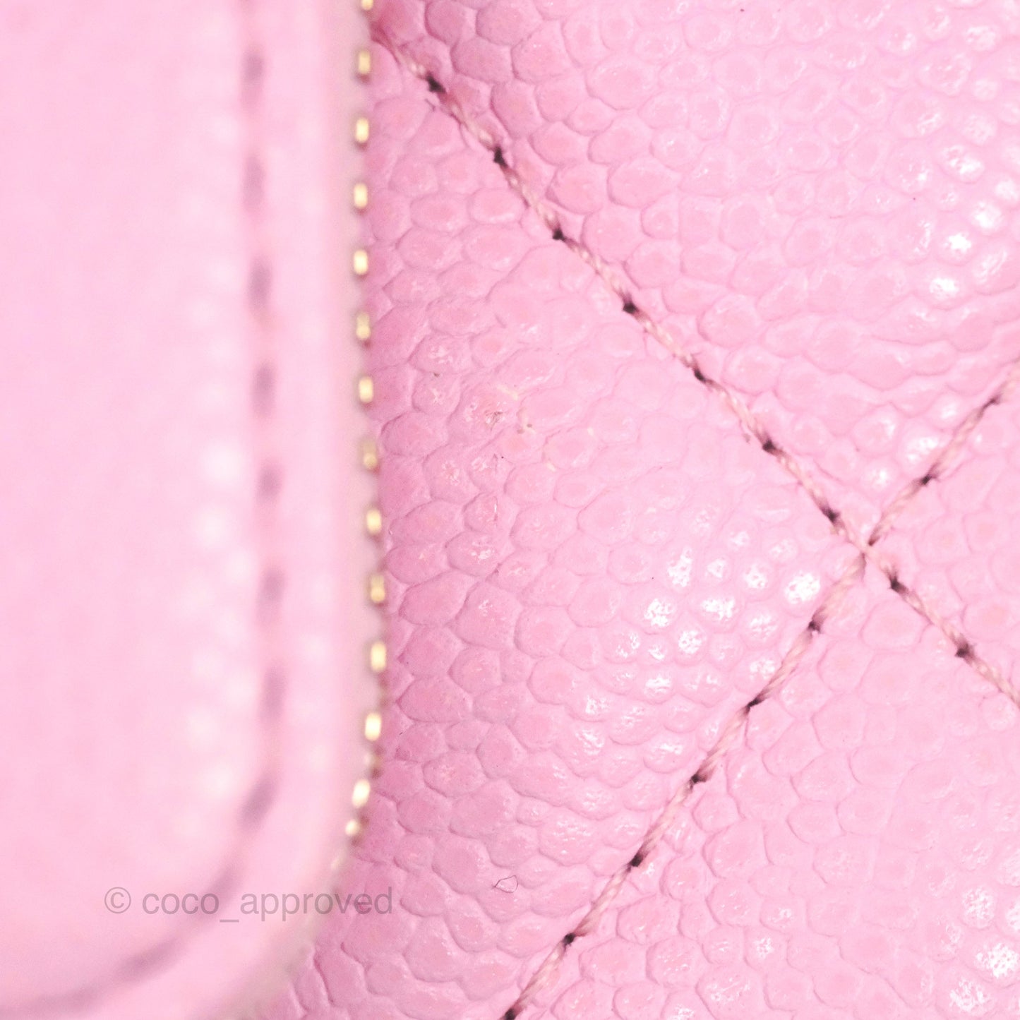 Chanel Business Affinity Clutch With Chain Pink Caviar Gold Hardware