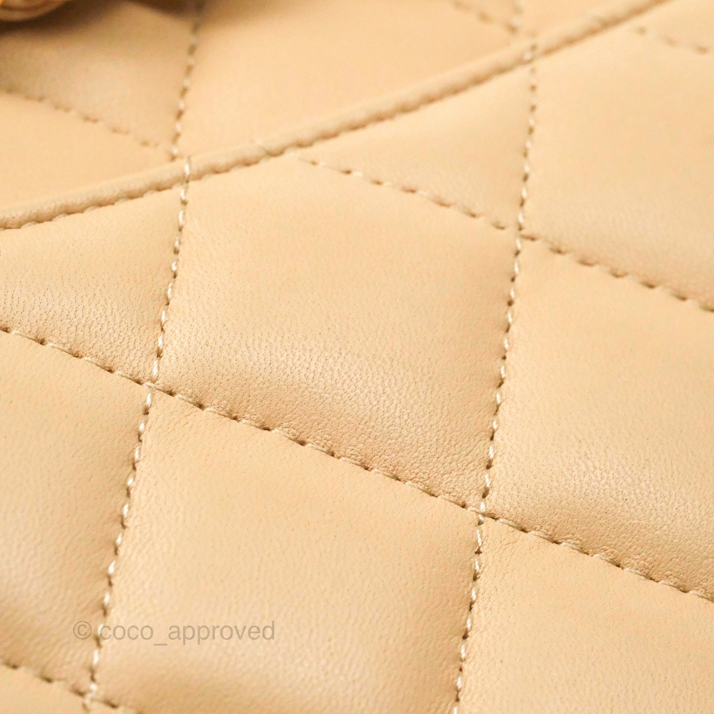 Chanel Jumbo Double Flap Beige Lambskin Gold Hardware⁣⁣