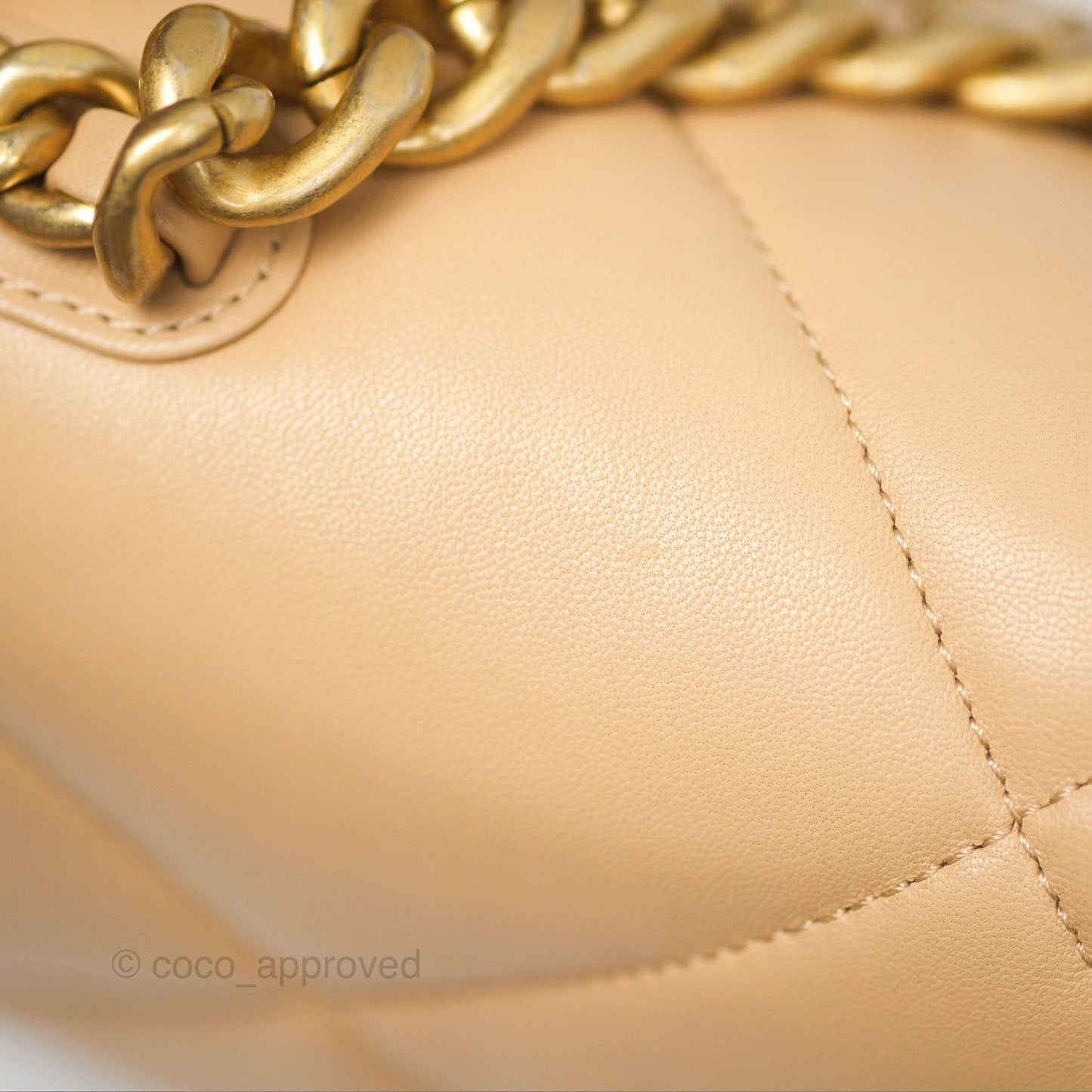 Chanel 19 Small Beige Mixed Hardware