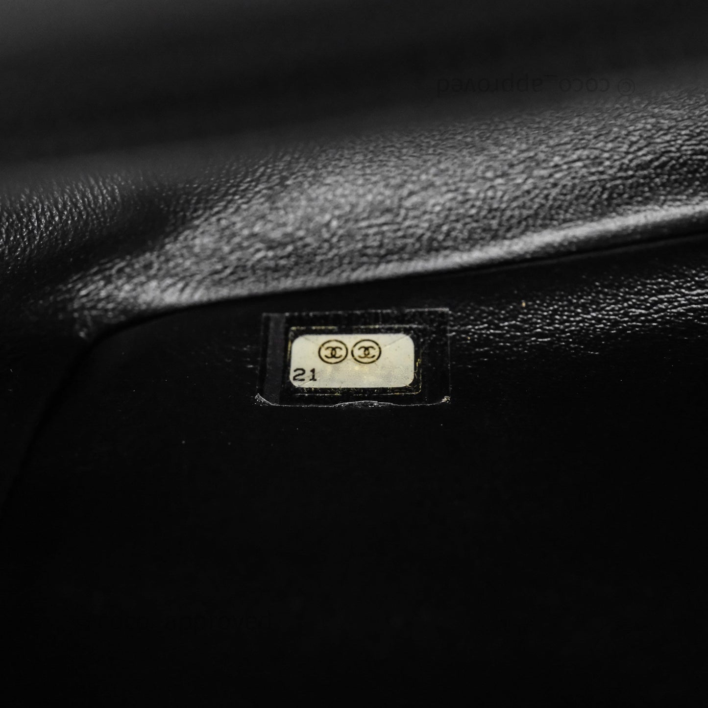 Chanel Mini Square Black Lambskin Gold Hardware