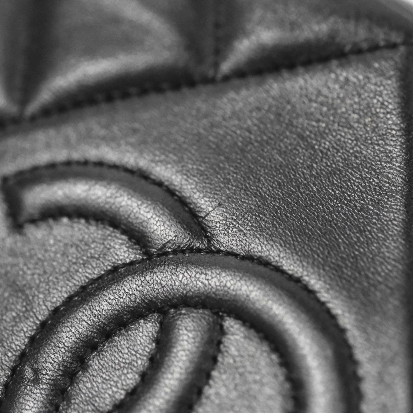 Chanel Small CC Camera Bag Quilted Black Lambskin Gold Hardware