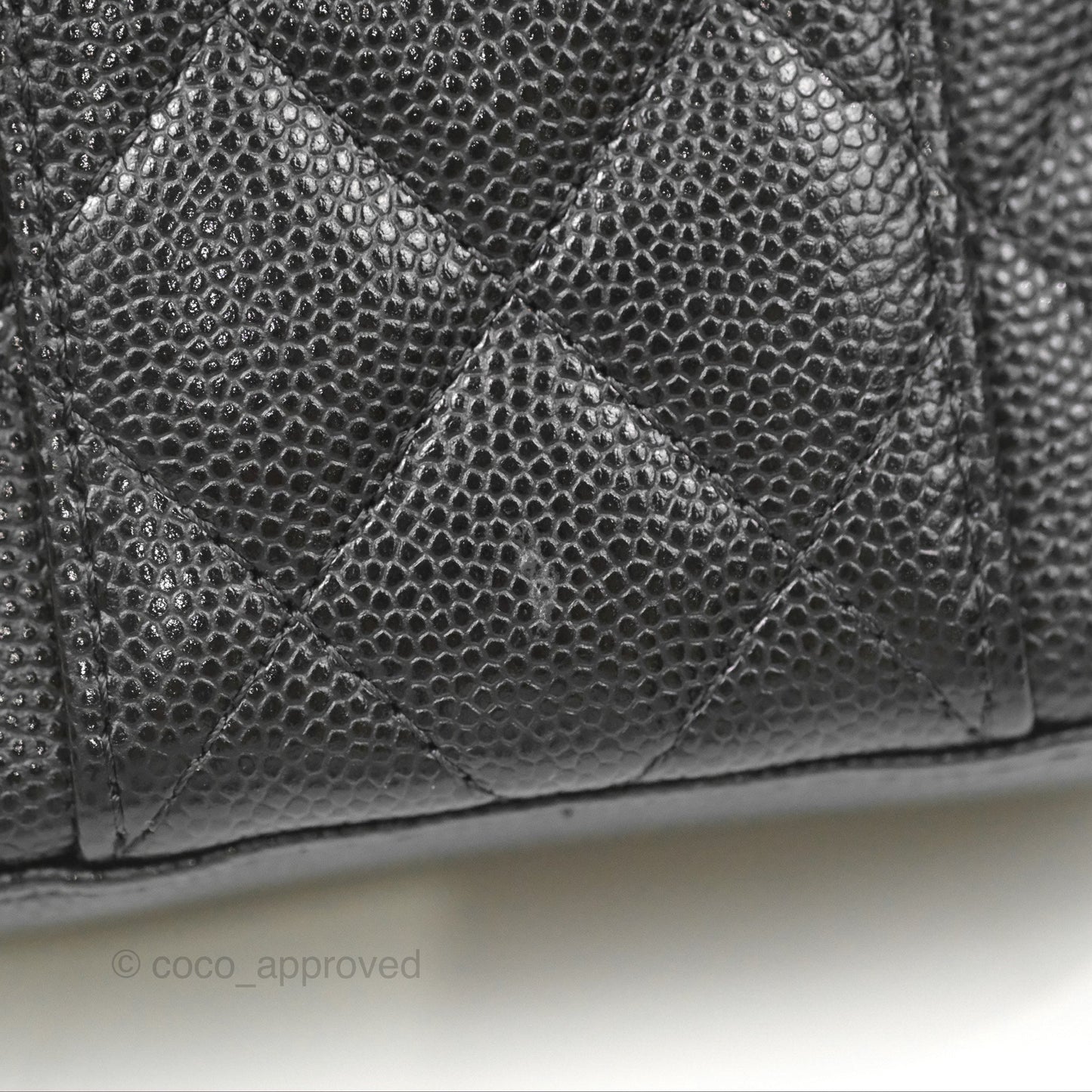 Chanel Classic Mini Vanity With Chain Black Caviar Gold Hardware