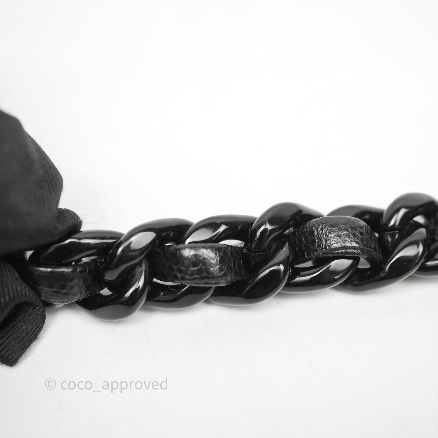 Chanel Quilted So Black Wallet on Chain WOC Caviar Incognito Hardware