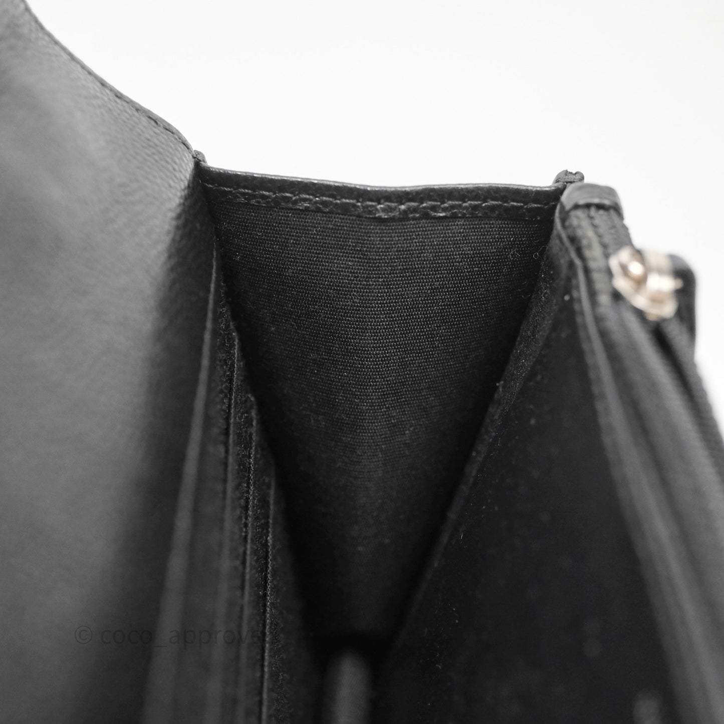 Chanel Quilted So Black Wallet on Chain WOC Caviar Incognito Hardware