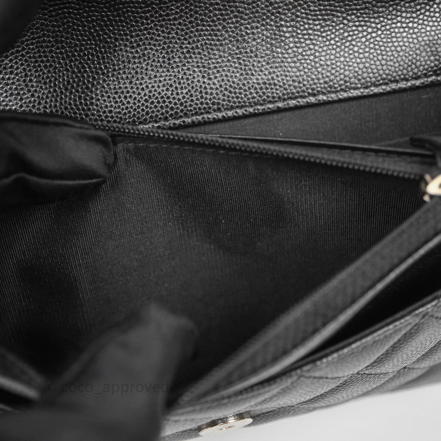 Chanel Quilted So Black Wallet on Chain WOC Caviar Incognito Hardware