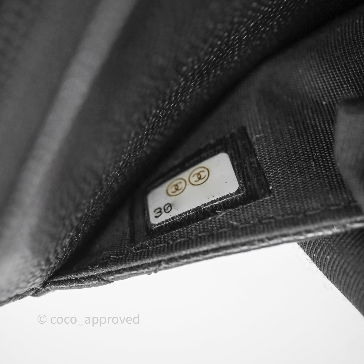 Chanel Quilted So Black Wallet on Chain WOC Caviar Incognito Hardware