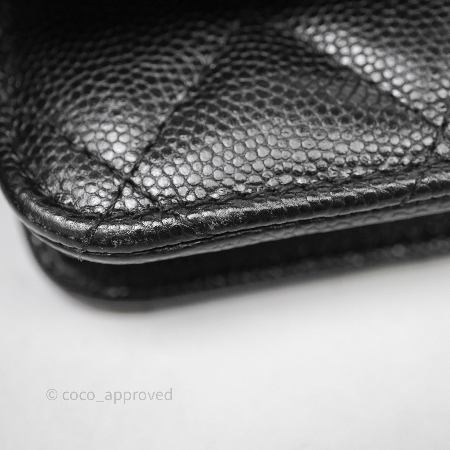 Chanel Quilted So Black Wallet on Chain WOC Caviar Incognito Hardware
